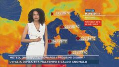 Meteo, Italia divisa in 2 tra caldo e maltempo