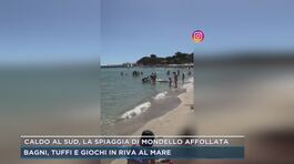 Caldo al sud, la spiaggia di Mondello affollata thumbnail