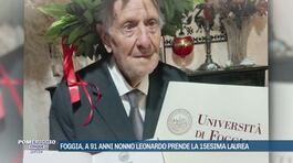 Foggia, nonno Leonardo a 91 anni 15 volte laureato thumbnail
