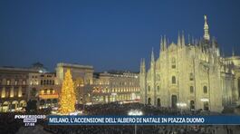 Milano, l'accensione dell'albero di Natale in Piazza Duomo thumbnail