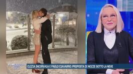 Clizia Incorvaia e Paolo Ciavarro: proposta di nozze sotto la neve thumbnail