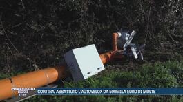 Cortina, abbattuto l'autovelox da 500mila euro di multe thumbnail
