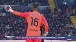 Cori razzisti allo stadio, il portiere del Milan lascia il campo thumbnail