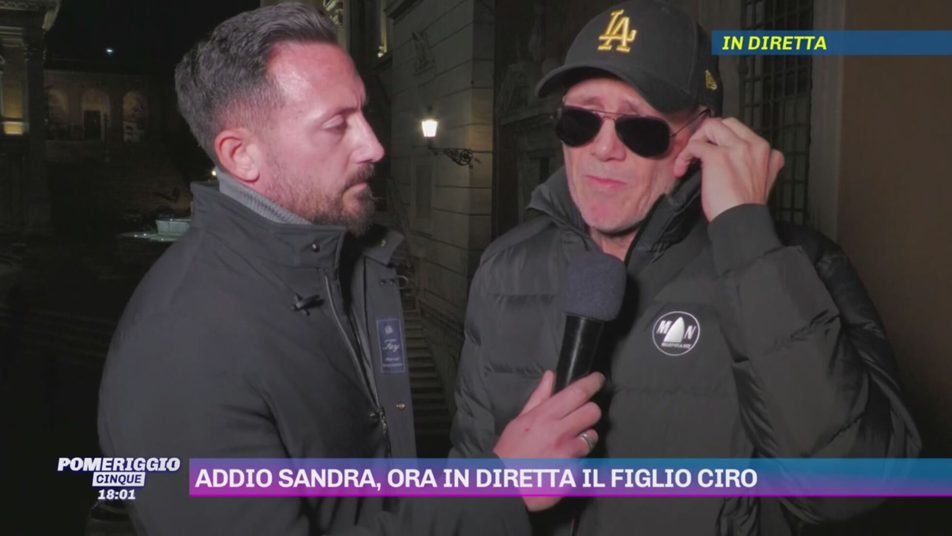 Pomeriggio Cinque Addio Sandra ora in diretta il figlio Ciro Video Mediaset Infinity