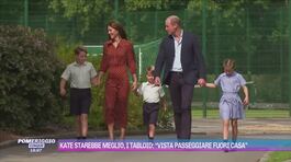 Kate starebbe meglio, i tabloid: "Vista passeggiare fuori casa" thumbnail