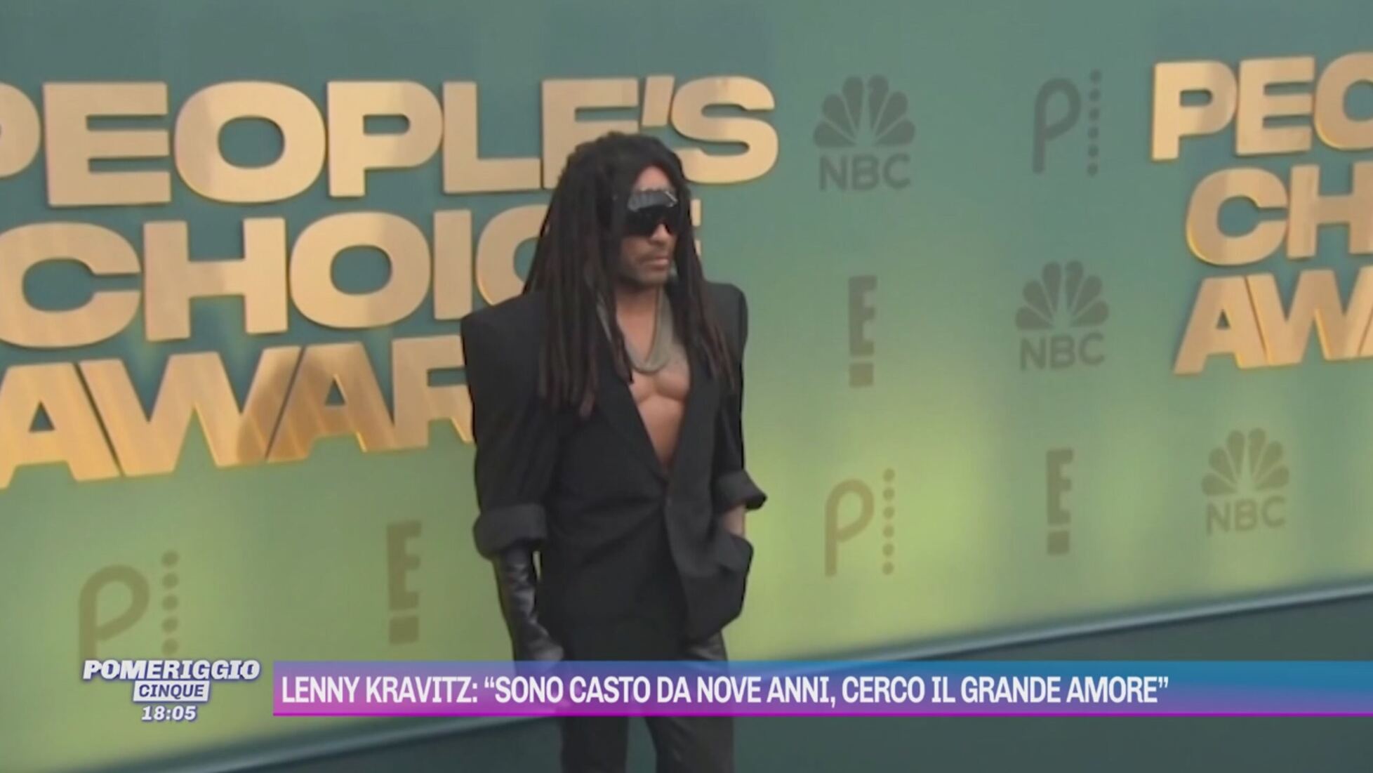 Pomeriggio Cinque: Lenny Kravitz: 