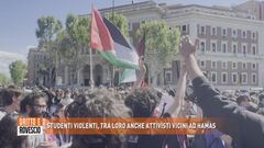 Studenti violenti, tra loro anche attivisti vicini ad Hamas