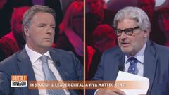 A Dritto e rovescio il leader di Italia Viva Matteo Renzi