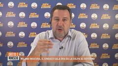 Milano insicura, parla Matteo Salvini