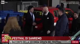 Sanremo, John Travolta all'Ariston due ore prima dello show thumbnail