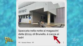 A Striscia il cartellone: «È cacca ai ladri» thumbnail