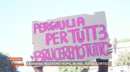 Roma: migliaia di donne al corteo contro la violenza thumbnail