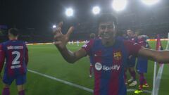 Il gol di Raphinha: Barcellona-PSG 1-0