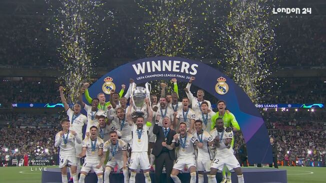 Il Real Madrid vince la Champions League: la cerimonia della premiazione