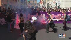 Proteste e violenze, nuovi scontri a Roma