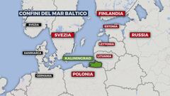 Mosca cambia i confini nel Baltico