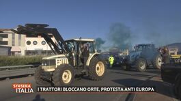 Trattori bloccano Orte, protesta anti Europa thumbnail