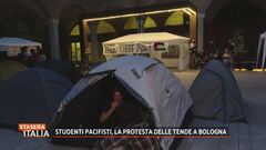 Studenti pacifisti, la protesta delle tende a Bologna