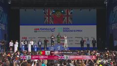 Il podio di gara-1 a Misano