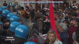 Roma: manganellate della Polizia al corteo pro-Palestina thumbnail