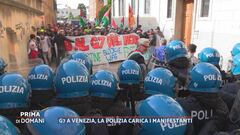 G7 a Venezia, la Polizia carica i manifestanti