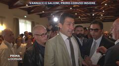 Vannacci e Salvini, primo comizio insieme