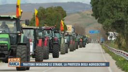Trattori invadono le strade, la protesta degli agricoltori thumbnail
