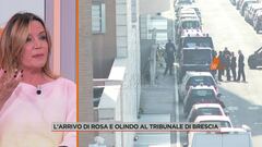 L'arrivo di Rosa Bazzi e Olindo Romano al tribunale di Brescia