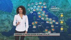 Il meteo divide in due l'Italia