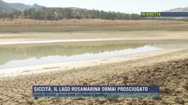 Siccità, il lago Rosamarina ormai prosciugato thumbnail