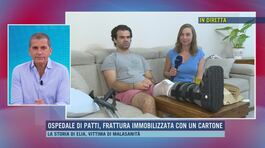 Ospedale di Patti, frattura immobilizzata con un cartone thumbnail