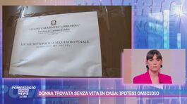 Donna trovata senza vita in casa: ipotesi omicidio thumbnail