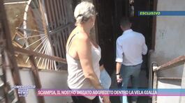 Scampia, il nostro inviato aggredito dentro la vela gialla thumbnail