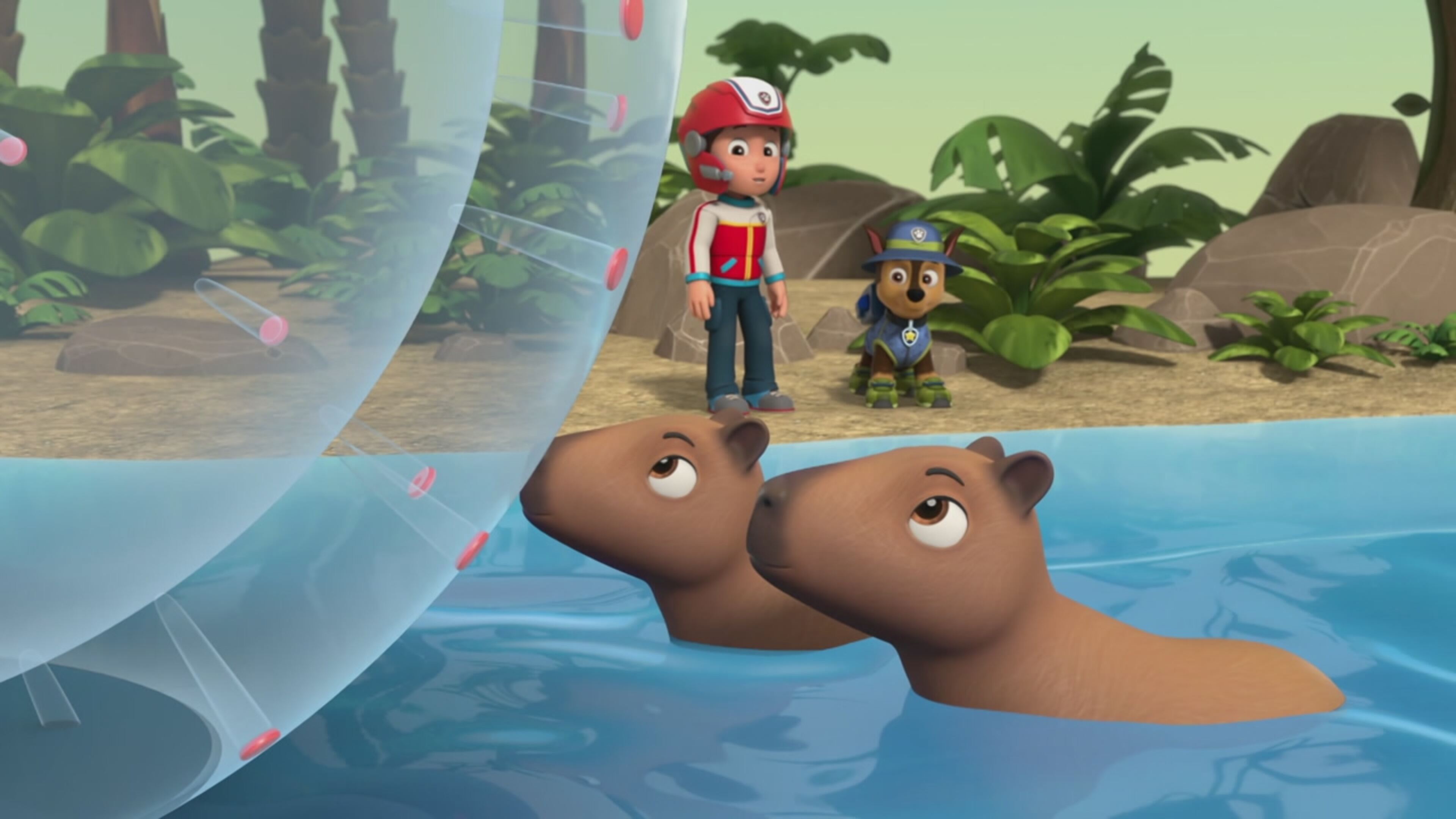 I cuccioli contro gli Hum-flettori/I cuccioli salvano un capibara