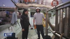 Max Angioni e il primo giorno di lavoro come pescatore