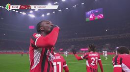 Muharemovic va a vuoto, Abraham ne approfitta: sesto gol rossonero thumbnail