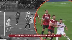 Milan-Bologna: tutti gli episodi da moviola