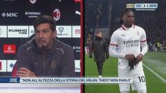 Fonseca: "Non all'altezza della storia del Milan, Theo? Non parlo"