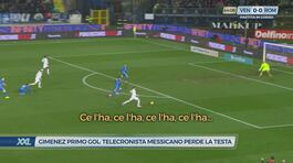 Giménez primo gol: telecronista messicano perde la testa thumbnail