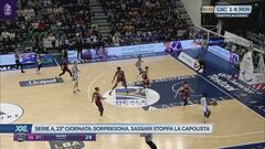 Serie A 23a giornata: sorpresona, Sassari stoppa la capolista