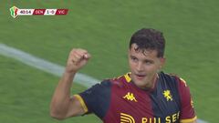 Un gran gol di Carboni porta il Genoa in vantaggio