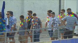 Cerignola come le Hawaii: il look dei tifosi del Verona thumbnail