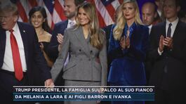 Trump Presedente, la famiglia sul palco al suo fianco thumbnail