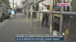 Milano, la lunga coda al Pane quotidiano thumbnail