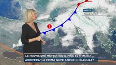 Le previsioni meteo per il fine settimana