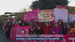 Femministe in piazza contro la violenza su donne e patriarcato