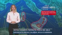 Meteo, violenta tempesta, Italia nel gelo