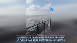 Maltempo, la mareggiata fa danni in Sicilia thumbnail