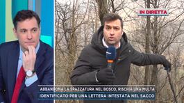 Abbandona la spazzatura nel bosco, rischia una multa thumbnail
