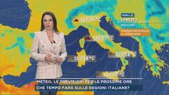 Meteo, le previsioni per le prossime ore